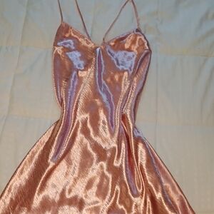 Victoria's Secret Shimmering Pink Mini Dress